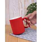 Кружка PROMO SOFT с покрытием софт-тач, ярко-красная