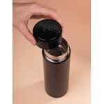 Смарт-бутылка с заменяемой батарейкой LONG THERM, черная