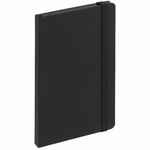 Блокнот SHALL, в линейку, черный