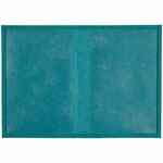 Обложка для паспорта NUBUK, бирюзовая