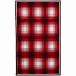 Плед DUOTONE, красный с белым