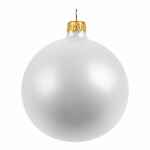 Елочный шар GALA MATT в коробке, 8,5 см, белый