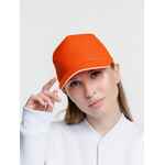Бейсболка CLASSIC, оранжевая с белым кантом