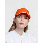 Бейсболка CLASSIC, оранжевая с белым кантом