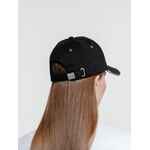 Бейсболка CLASSIC, черная с белым кантом