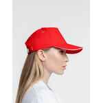 Бейсболка CLASSIC, красная с белым кантом