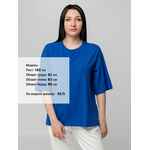 Футболка унисекс оверсайз STREET VIBES, ярко-синяя, размер XS/S