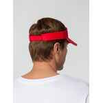 Козырек ACTIVE, красный с белым кантом