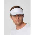 Козырек ACTIVE, белый с темно-синим кантом