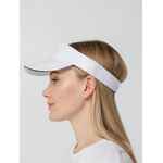 Козырек ACTIVE, белый с темно-синим кантом
