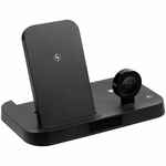 Зарядная станция с часами CLOCK NEST, черная