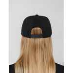 Бейсболка SNAPBACK с прямым козырьком, черная