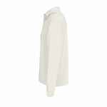 Рубашка поло оверсайз с длинным рукавом HERITAGE, молочная, размер L