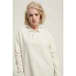 Рубашка поло оверсайз с длинным рукавом HERITAGE, черная, размер S