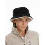 Панама BUCKET двусторонняя, темно-серая с бежевым, размер M/L