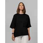 Футболка оверсайз VOZDUH 2.0, черная, размер XS/S