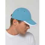 Бейсболка HONOR, голубая с белым кантом