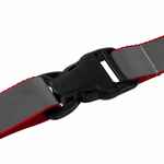 Лента светоотражающая INTERLEVEL, красная с серым