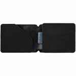 Портмоне ARRIVAL, черное с синим