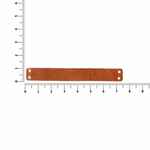 Лейбл кожаный BETA, XS, горчичный