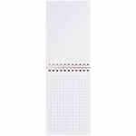 Блокнот DALI MINI в клетку, красный