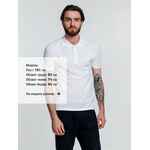 Рубашка поло мужская ADAM, белая, размер S