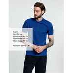 Рубашка поло мужская ADAM, ярко-синяя, размер S