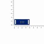 Шильдик металлический KOVA, синий