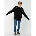 Джемпер оверсайз унисекс GRUNGE, черный, размер S/M