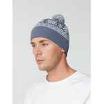 Шапка ELNIK, серая с молочно-белым