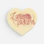 Печенье DREAM WHITE в белом шоколаде, сердце