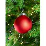 Елочный шар FINERY MATT, 8 см, матовый красный