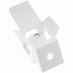 Елочный шар FINERY MATT, 8 см, матовый белый