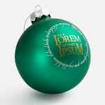 Елочный шар FINERY MATT, 8 см, матовый зеленый