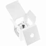 Елочный шар FINERY GLOSS, 10 см, глянцевый серебристый