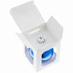 Елочный шар FINERY GLOSS, 10 см, глянцевый синий