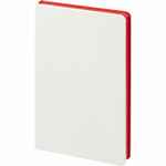Ежедневник DUPLEX, недатированный, белый с красным