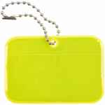 Светоотражатель SPARE CARE, прямоугольник, желтый неон