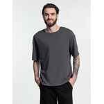 Футболка унисекс оверсайз CROSSTOWN, темно-серая, размер S