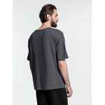 Футболка унисекс оверсайз CROSSTOWN, темно-серая, размер S