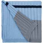 Плед FRIOLENTA, синий с голубым