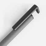 Ручка шариковая STANDIC с подставкой для телефона, серая