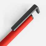 Ручка шариковая STANDIC с подставкой для телефона, красная