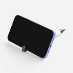 Ручка шариковая STANDIC с подставкой для телефона, белая