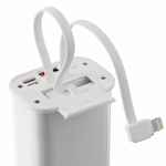 Аккумулятор с быстрой зарядкой TRELLIS GEEK 10000 мАч, белый