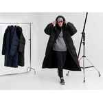 Пуховик унисекс KAPSULA, серый, размер M/L