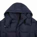 Пуховик унисекс KAPSULA, темно-синий, размер M/L