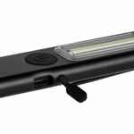 Фонарик-факел аккумуляторный WALLIS с магнитом, черный