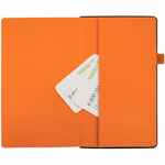 Ежедневник TON BLACK, недатированный, черный с оранжевым