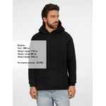 Худи унисекс оверсайз EASY STREET, черное, размер XS/S